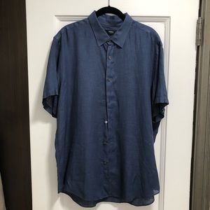 Men’s Theory short sleeve casual button down